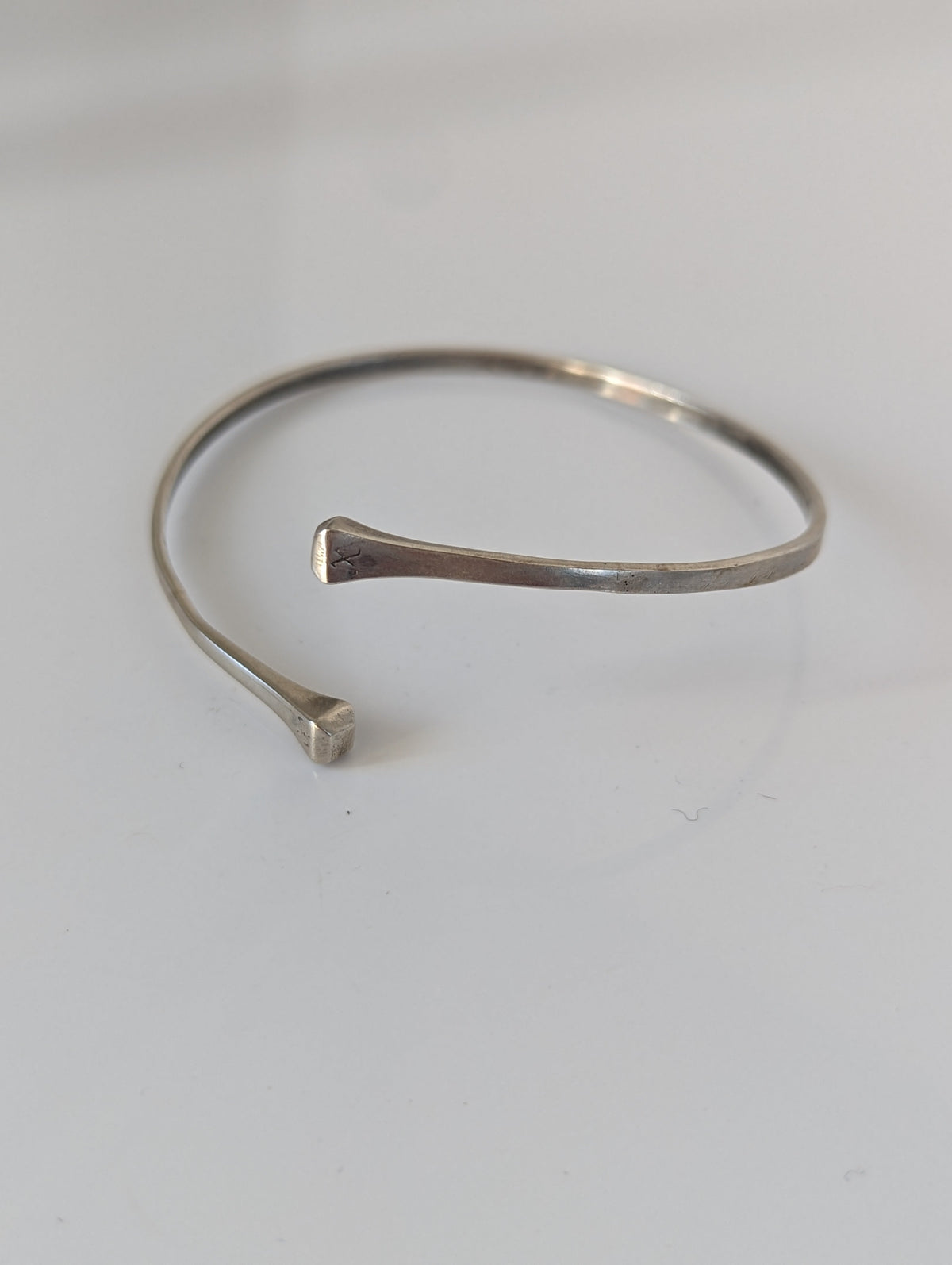 Silver Steed Hoofnail Bangle 1