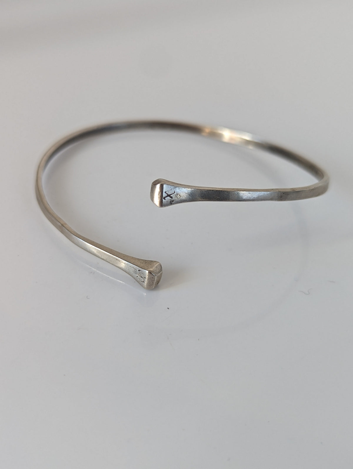Silver Steed Hoofnail Bangle 1