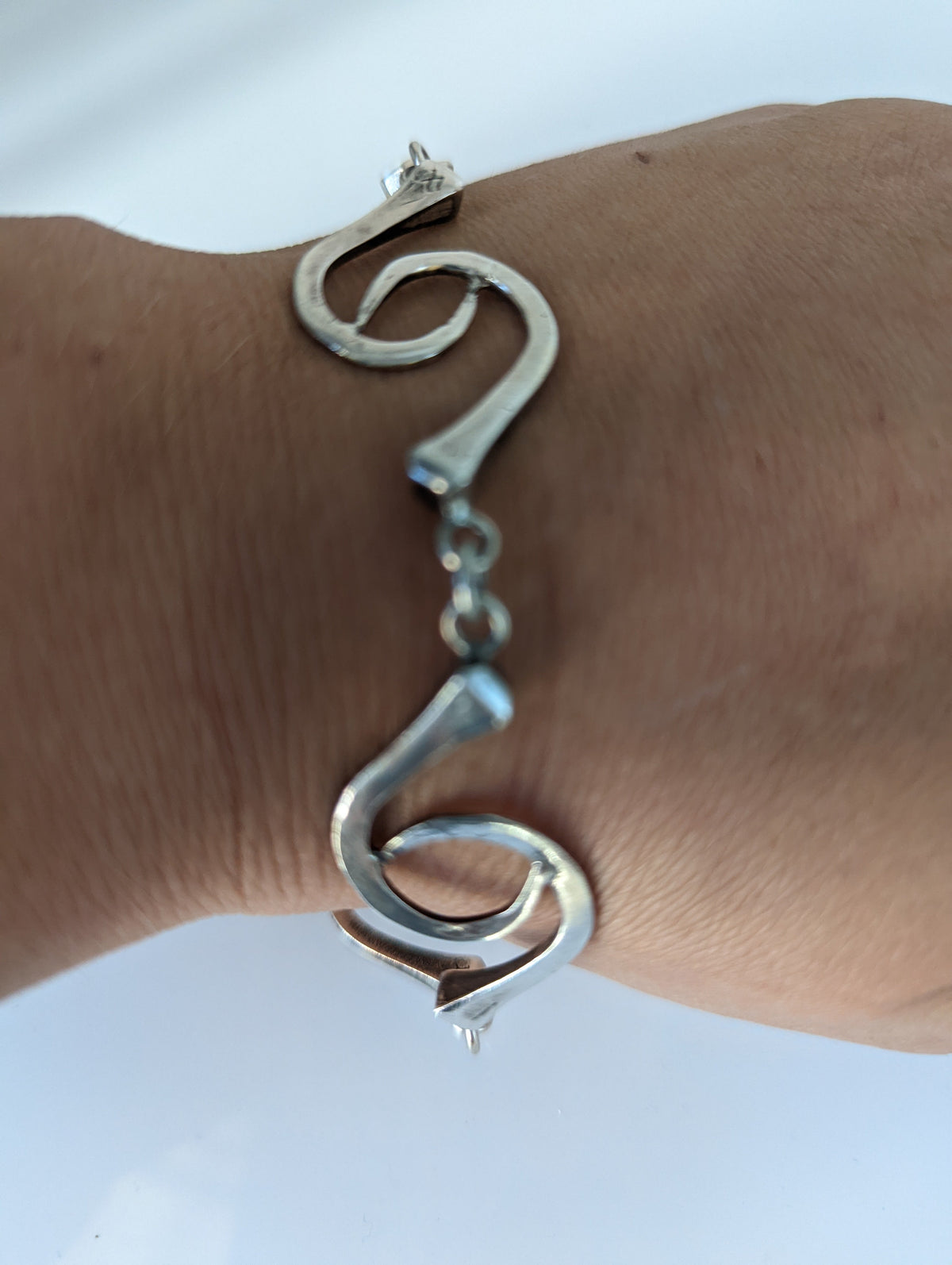 Silver Steed All about hoofnails bracelet