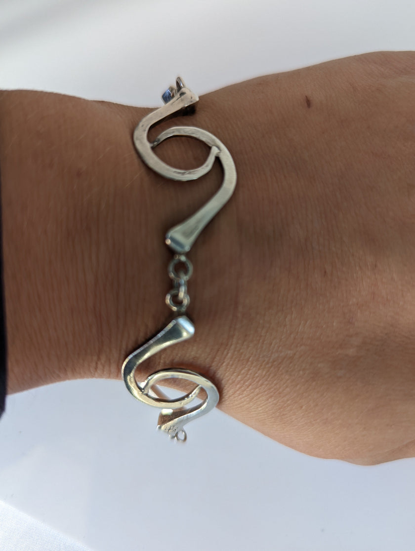 Silver Steed All about hoofnails bracelet