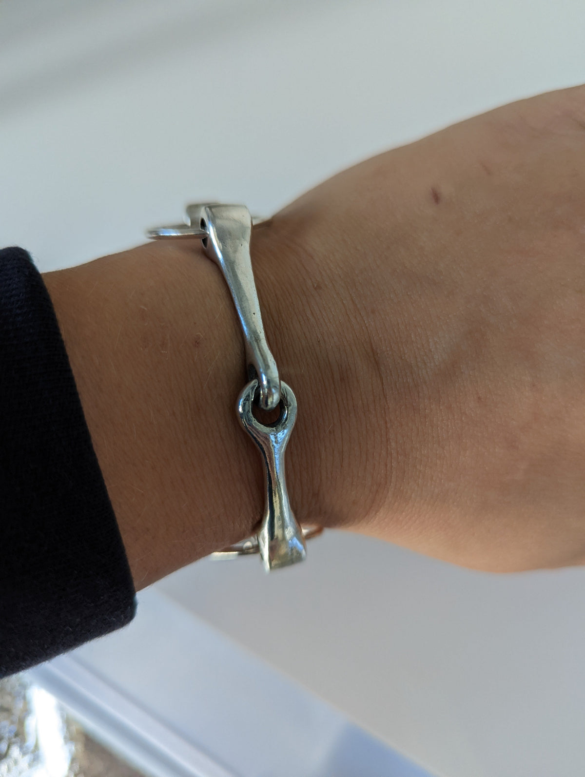 Silver Steed Large All About Snaffle Bracelet 3