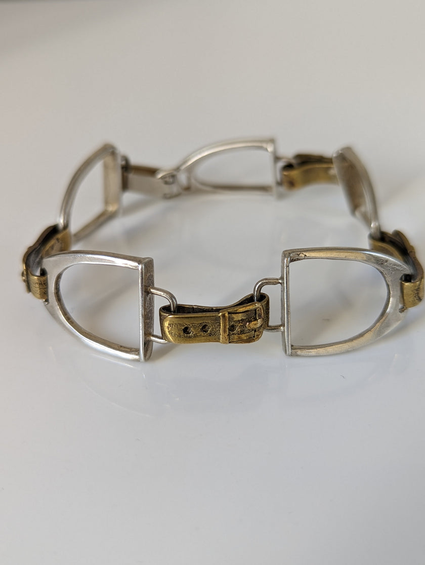 Silver Steed All About Stirrups Bracelet