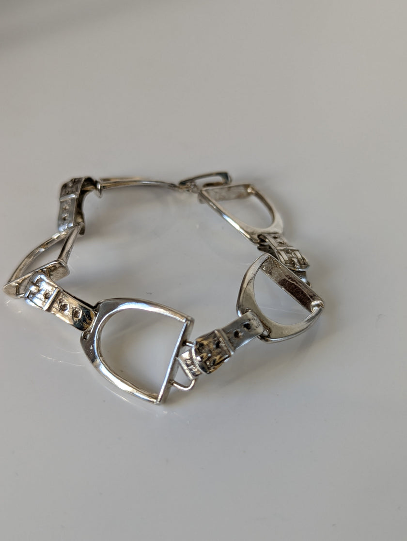 Silver Steed All About Stirrups Bracelet
