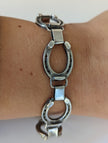 Silver Steed Horseshoe Bracelet 2