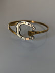 Silver Steed Big Horseshoe Bangle
