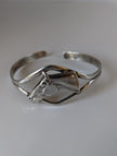 Silver Steed Horse Head Bangle