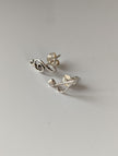 Silver Steed Celf & Note Stud Earrings