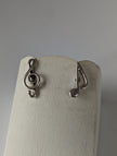 Silver Steed Celf & Note Stud Earrings