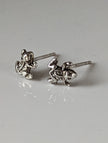 Silver Steed Spotted Frog Stud Earrings