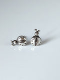Silver Steed Spotted Ladybird Stud Earrings