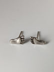 Silver Steed Feet Stud Earrings