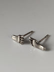 Silver Steed Feet Stud Earrings