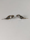 Silver Steed Tulip Stud Earrings