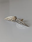 Silver Steed Angel Wings Stud Earrings