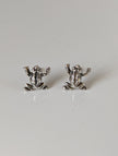 Silver Steed Leap Frog Stud Earrings