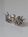 Silver Steed Pram Stud Earrings
