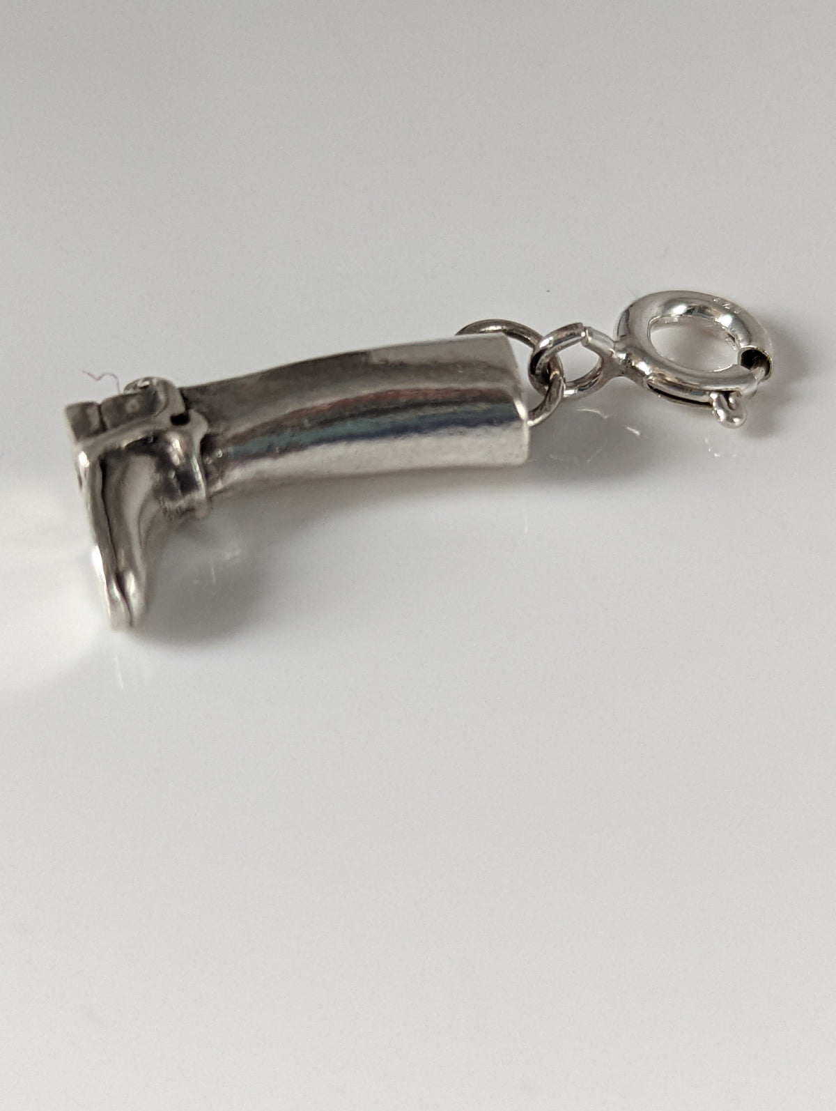 Silver Steed Riding Boot Silver Charm