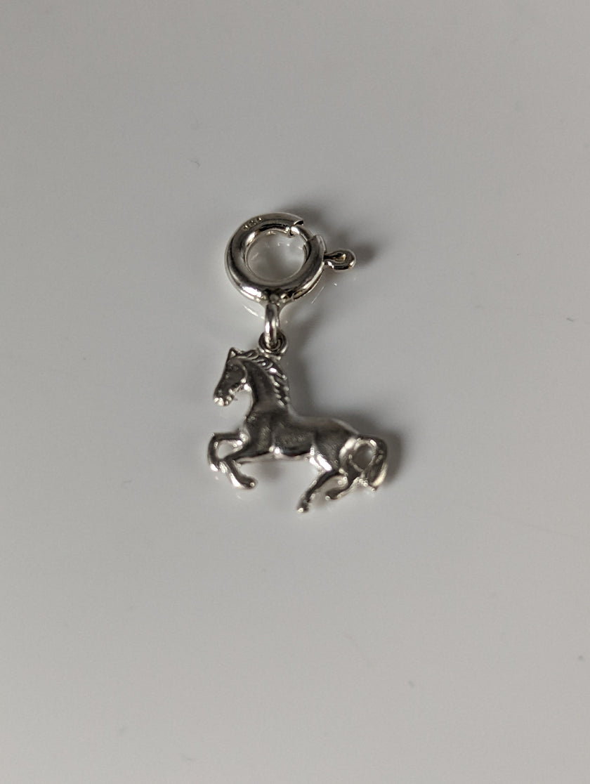 Silver Steed Galloping Horse 2 Silver Charm