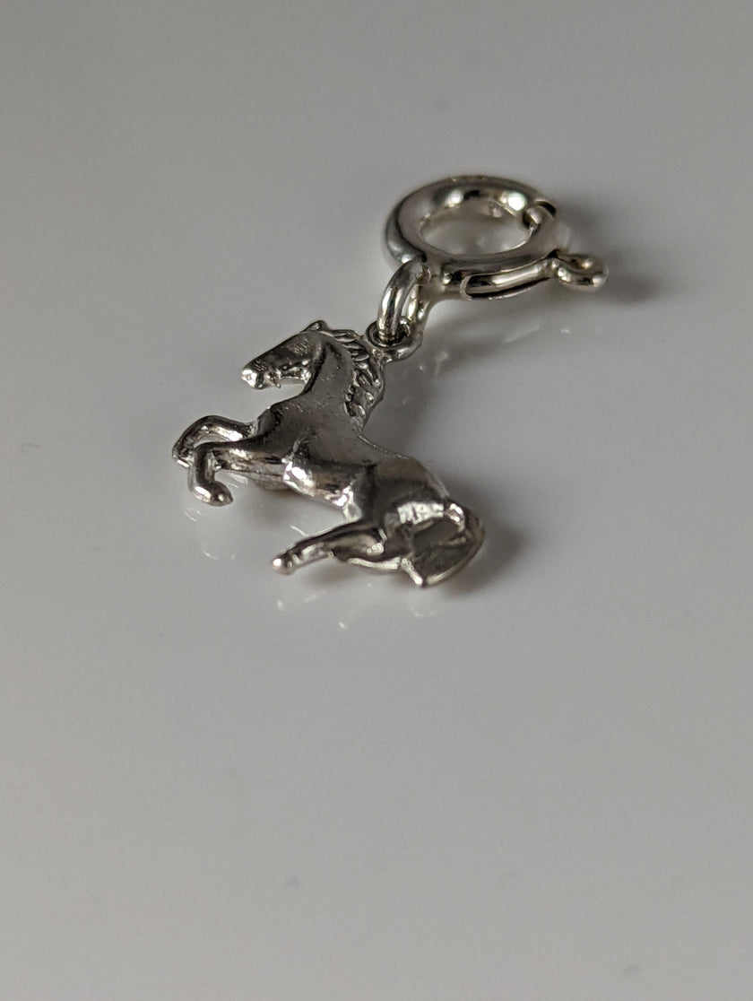 Silver Steed Galloping Horse 2 Silver Charm