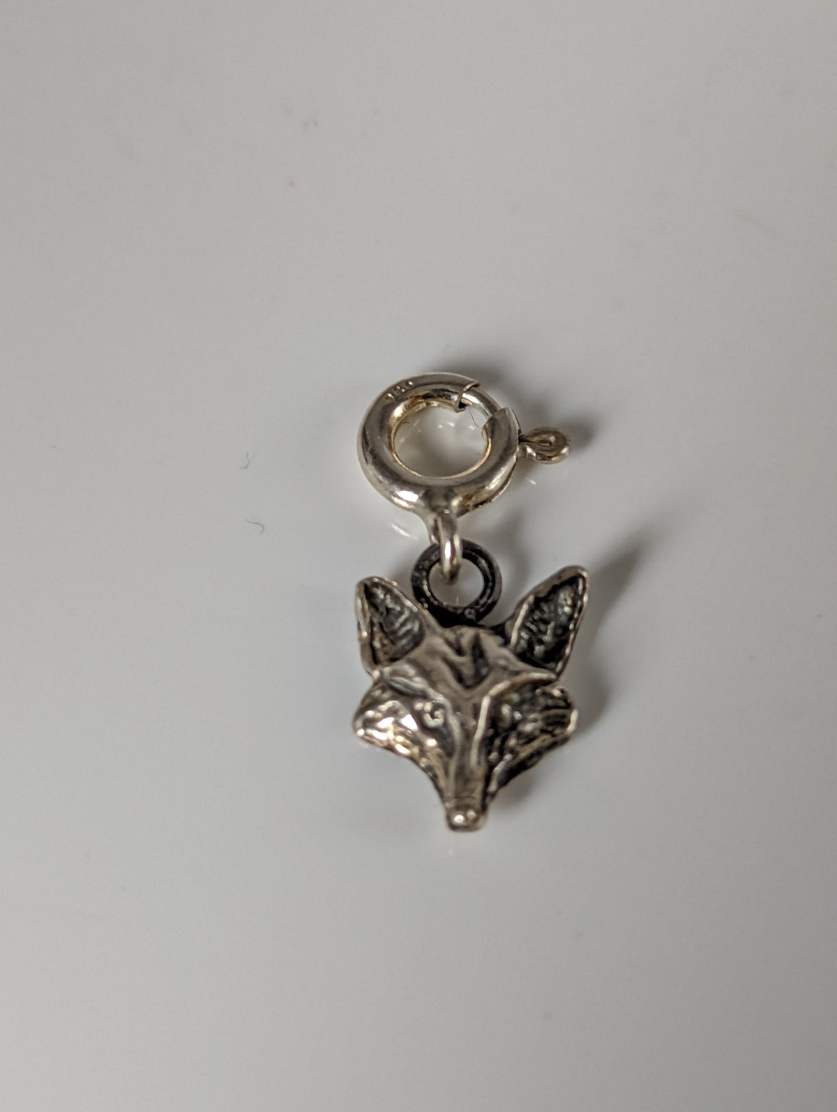 Silver Steed Fox Head Silver Charm