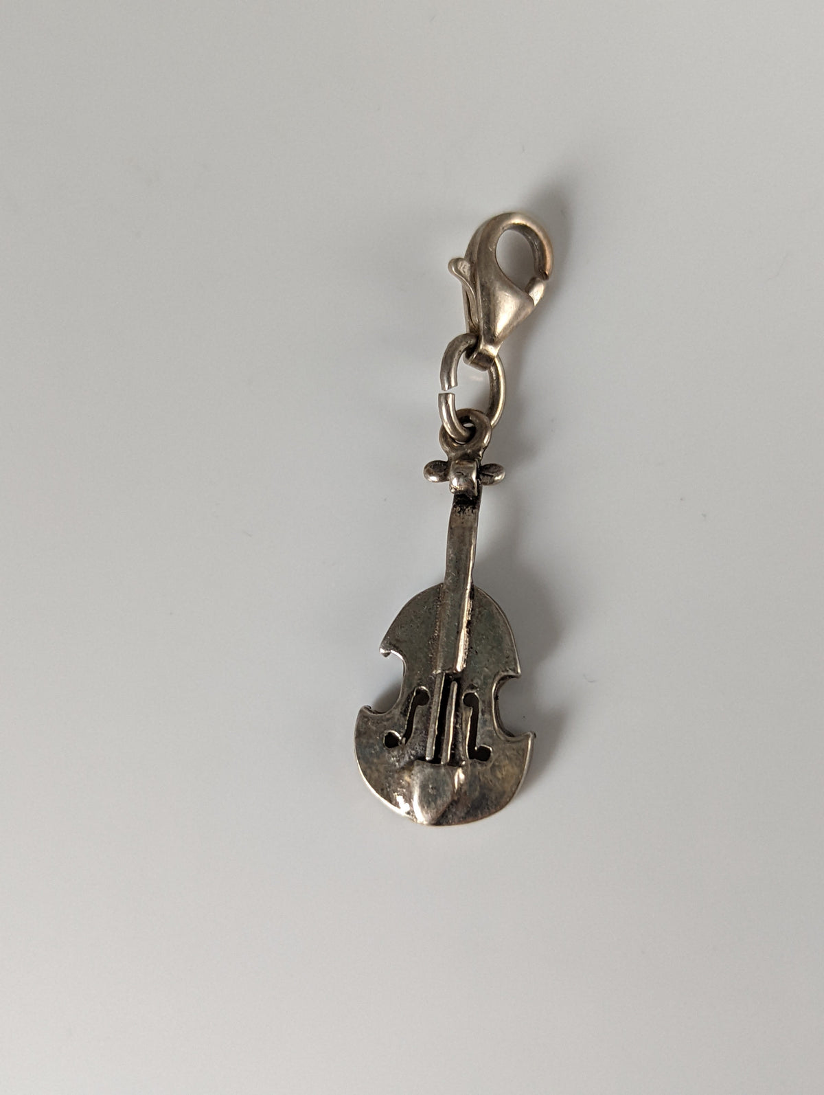 Silver Steed Cello Silver Charm
