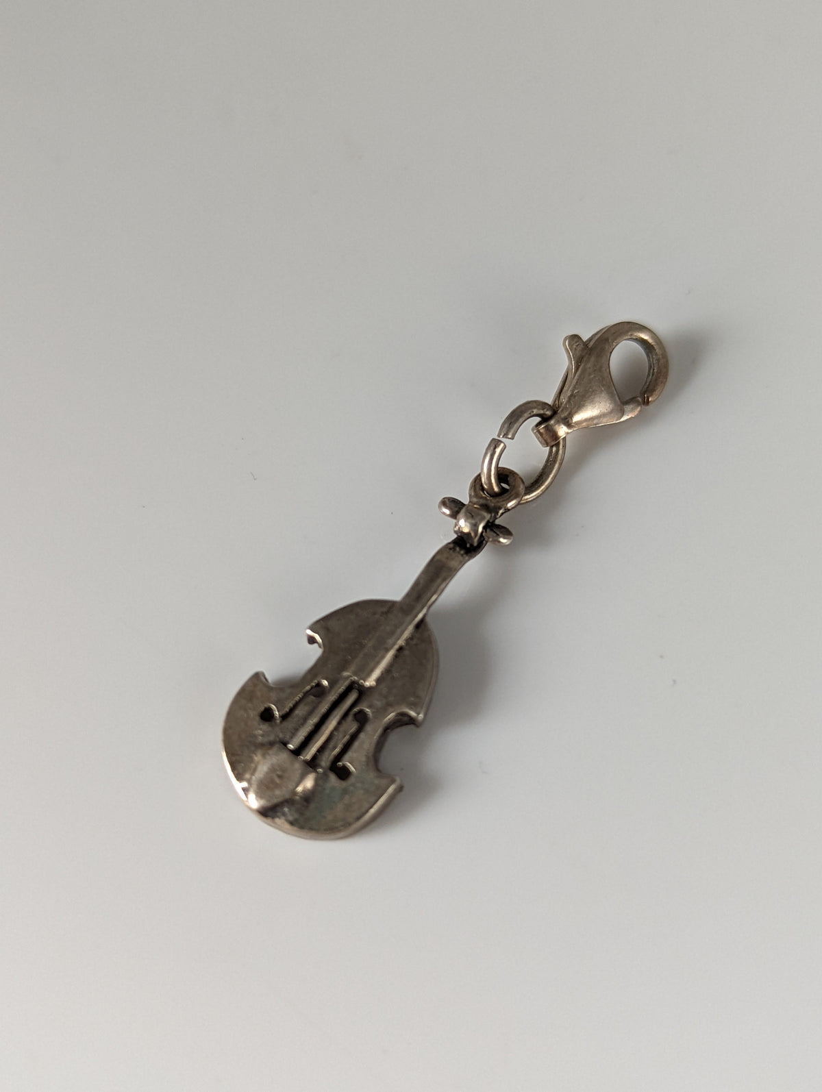 Silver Steed Cello Silver Charm
