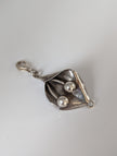 Silver Steed Leaf & Berries Silver Charm or Pendant