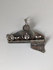 Silver Steed A Cat's Shelf Silver Pendant