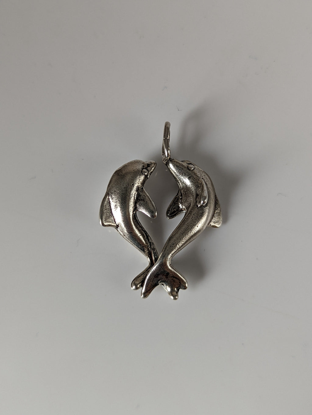 Silver Steed Dancing Dolphins Silver Pendant
