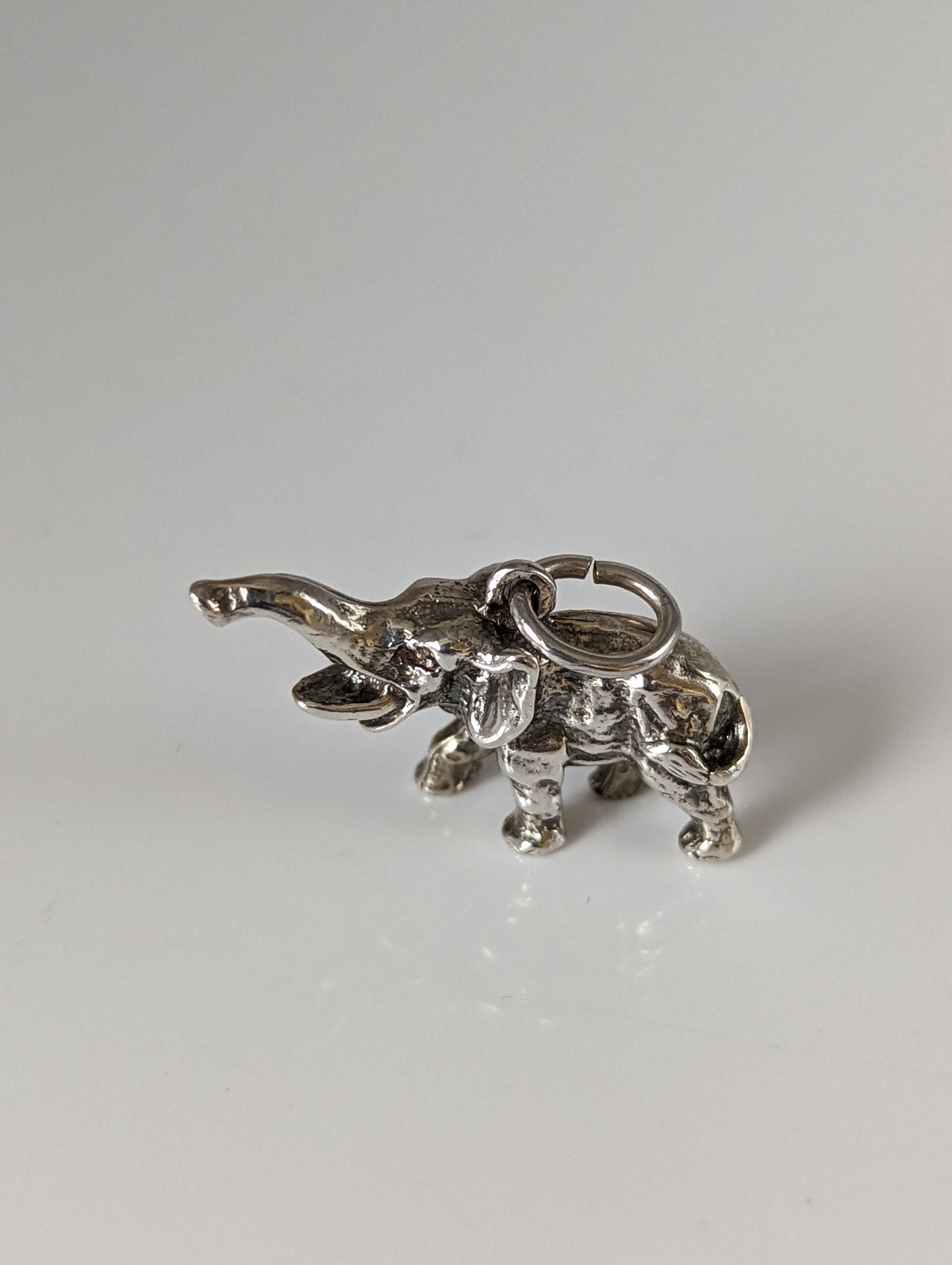 Silver Steed Elephant Silver Pendant