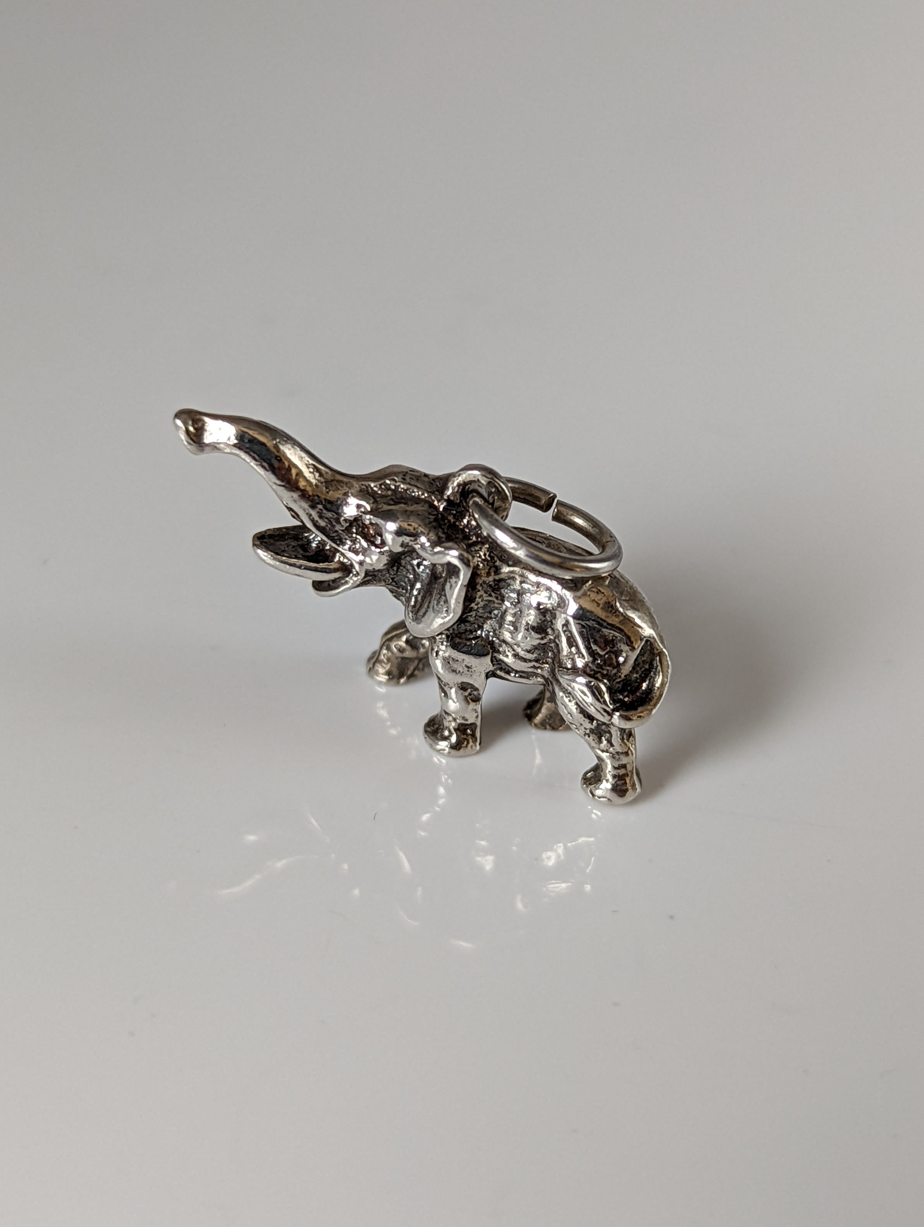 Silver Steed Elephant Silver Pendant