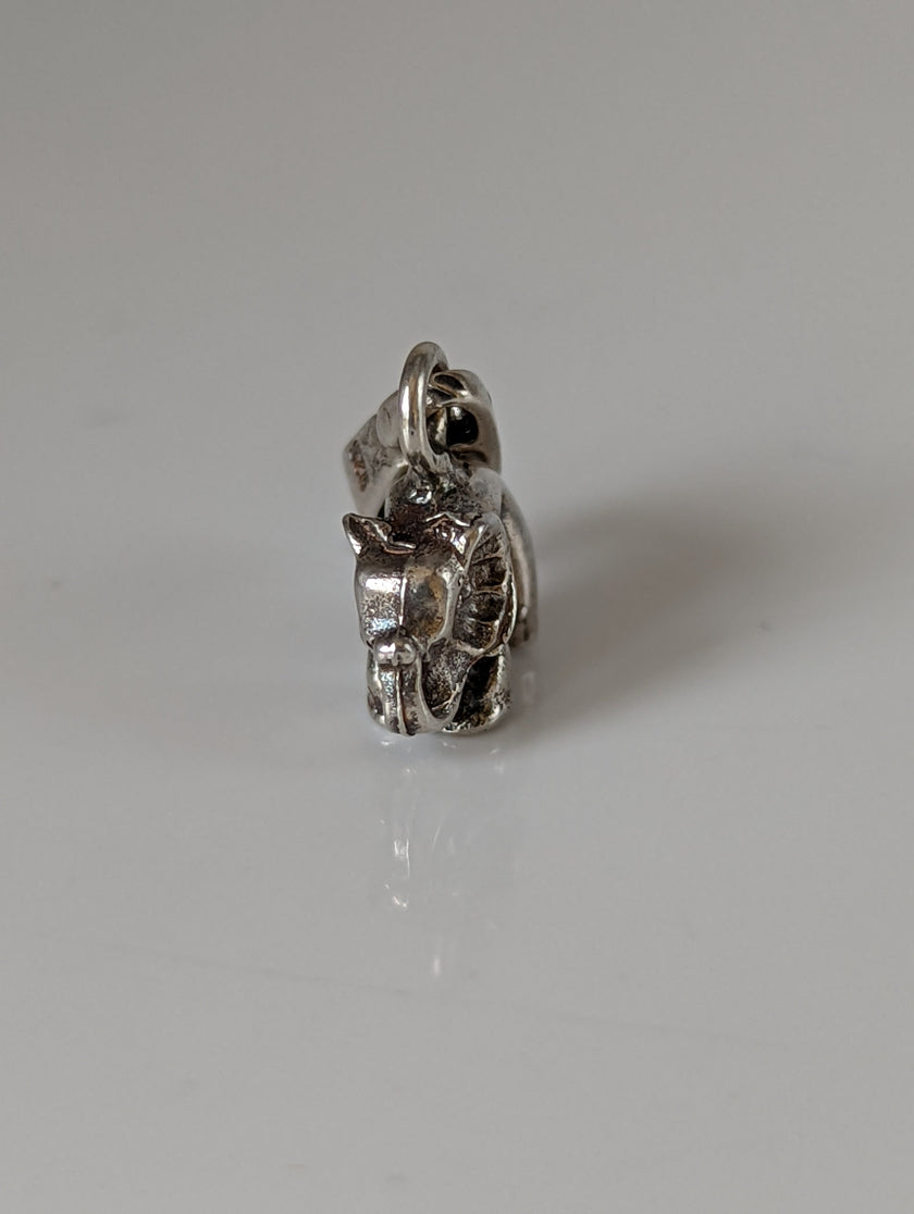 Silver Steed Elephant Silver Pendant