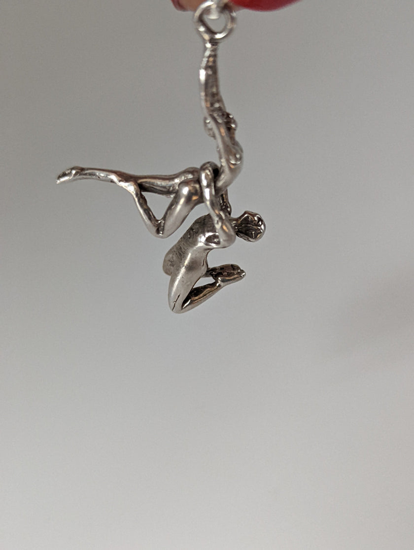 Silver Steed Acrobats Silver Pendant