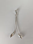 Silver Steed Hanging Stem Silver Pendant