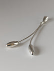 Silver Steed Hanging Stem Silver Pendant