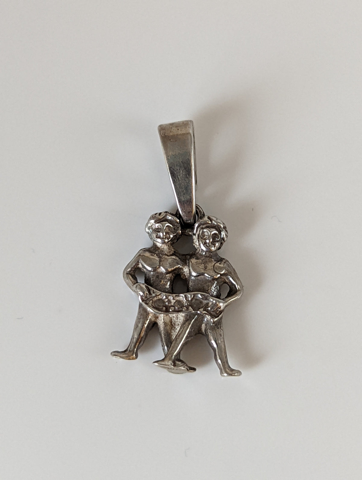 Silver Steed Romans Twins Silver Pendant