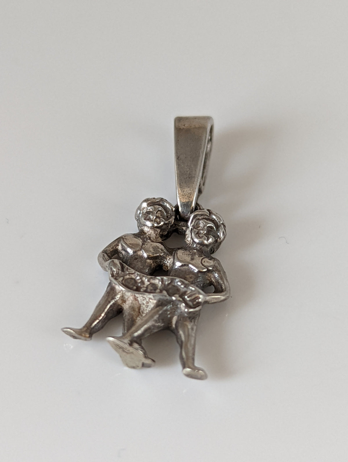 Silver Steed Romans Twins Silver Pendant