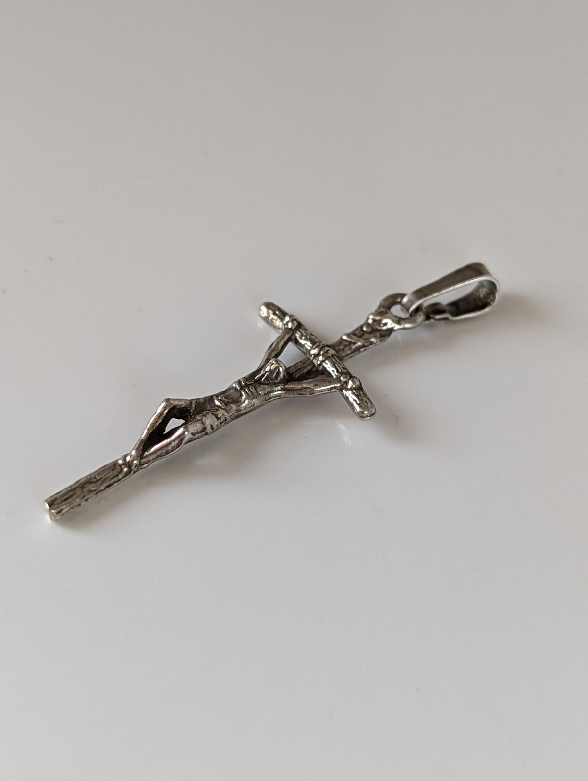 Silver Steed Crucifix Silver Pendant