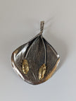 Silver Steed Extravagant Leaf & Stems Silver Pendant