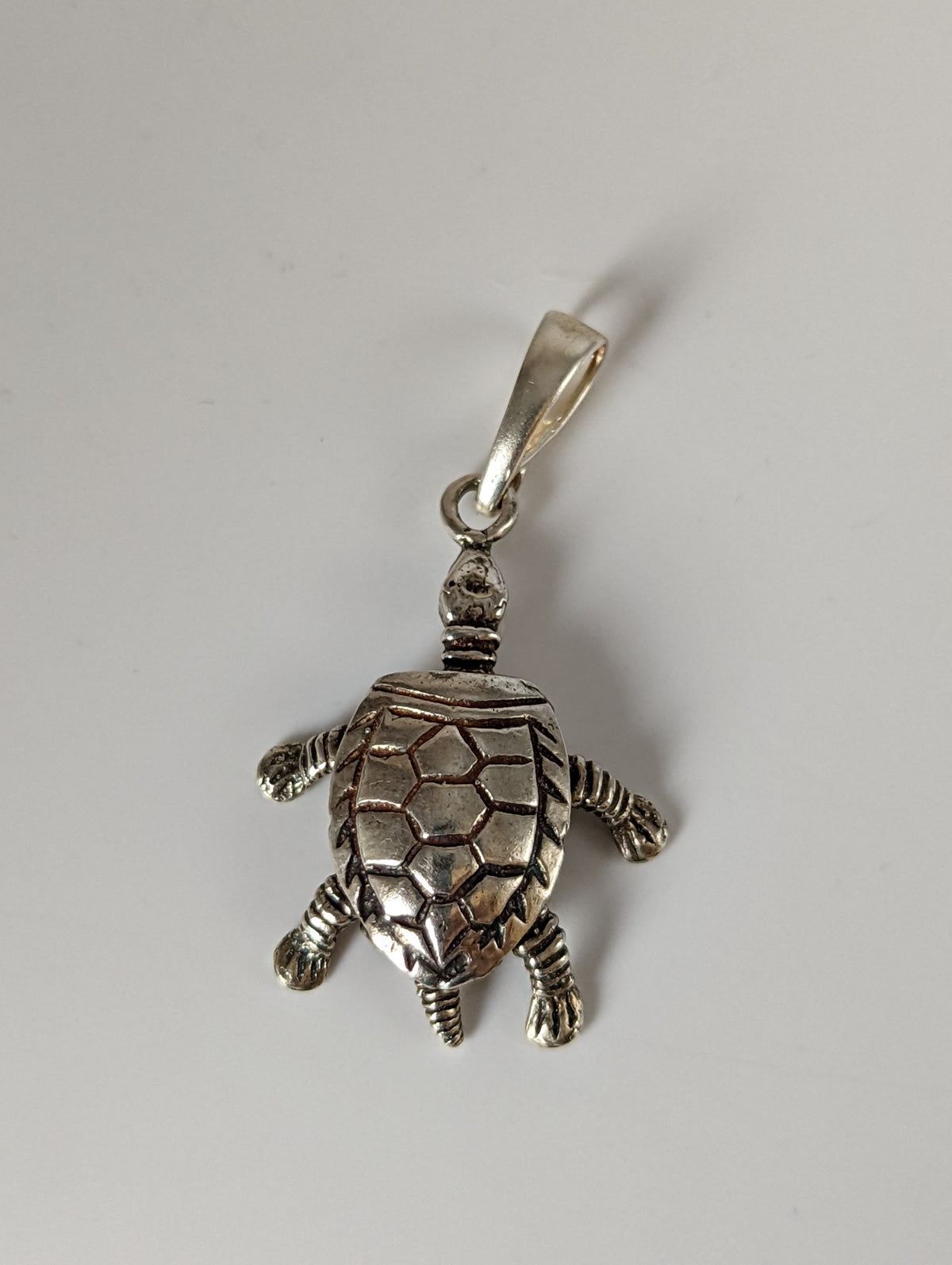 Silver Steed Tortoise Silver Pendant