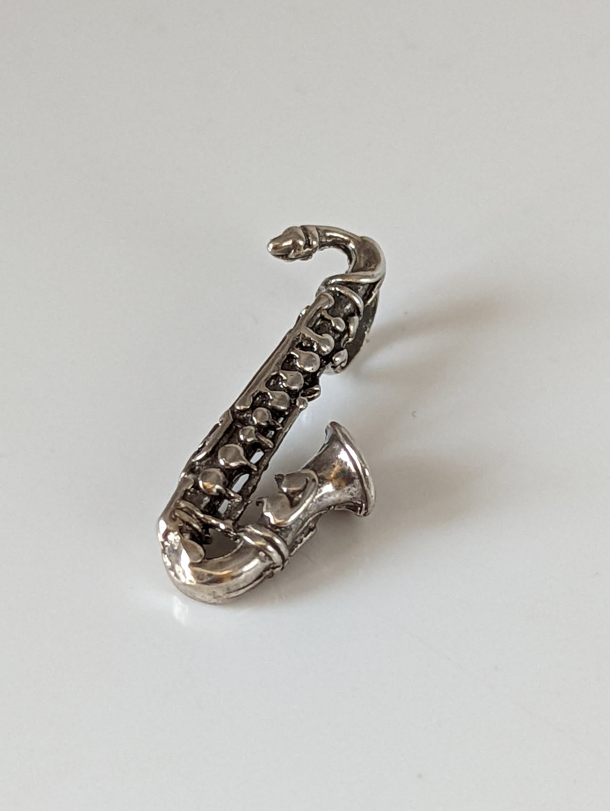 Silver Steed Saxophone Silver Pendant