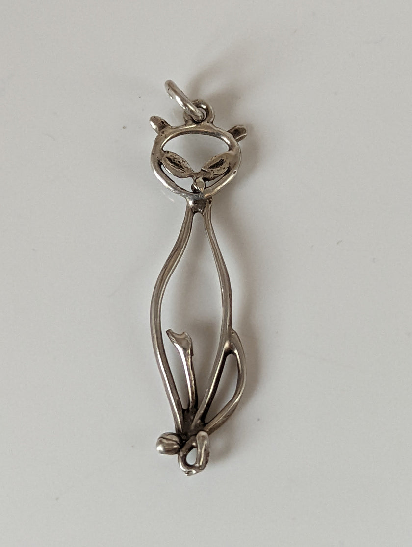Silver Steed Feline Silver Pendant