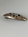 Silver Steed Coral Silver Brooch