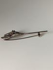 Silver Steed Leaf Frog Silver Brooch