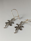 Silver Steed Gecko Silver Dropped Earrings