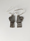 Silver Steed Day & Night House Dropped Earrings