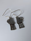 Silver Steed Day & Night House Dropped Earrings