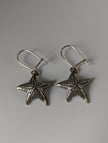 Silver Steed Sea Star Dropped Earrings