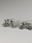 Silver Steed Bicycles Dropped Earrings