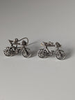 Silver Steed Bicycles Dropped Earrings